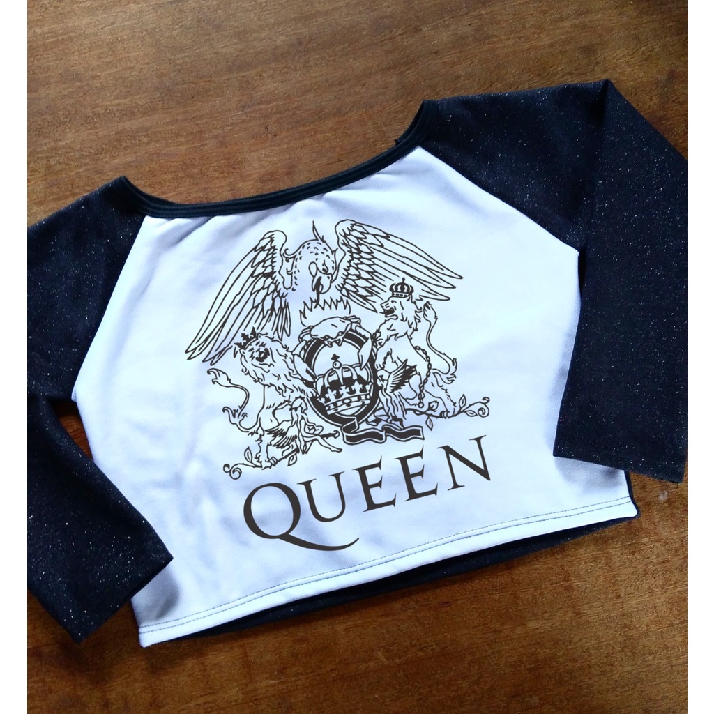 Cropped da Banda Queen - Moletom Feminino