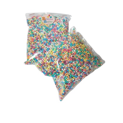 mini bolinha de isopor para balões slime artesanatos em Oferta na Shopee