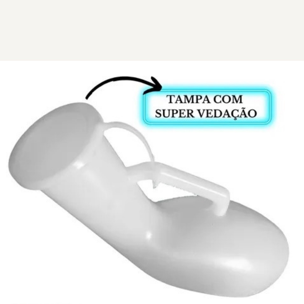 Papagaio Coletor de Urina Urinol Hospitalar com Tampa Para Emergência Incontinência Urinaria Acamados envio imediato