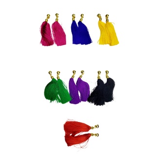 Brinco De Tessel Franja Colors Luxo Design Festas