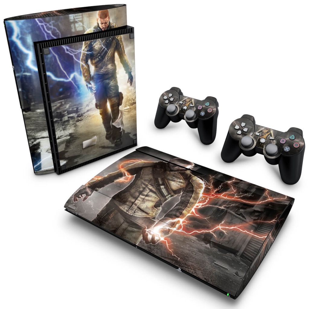 Skin PS3 Super Slim Adesivo - Infamous