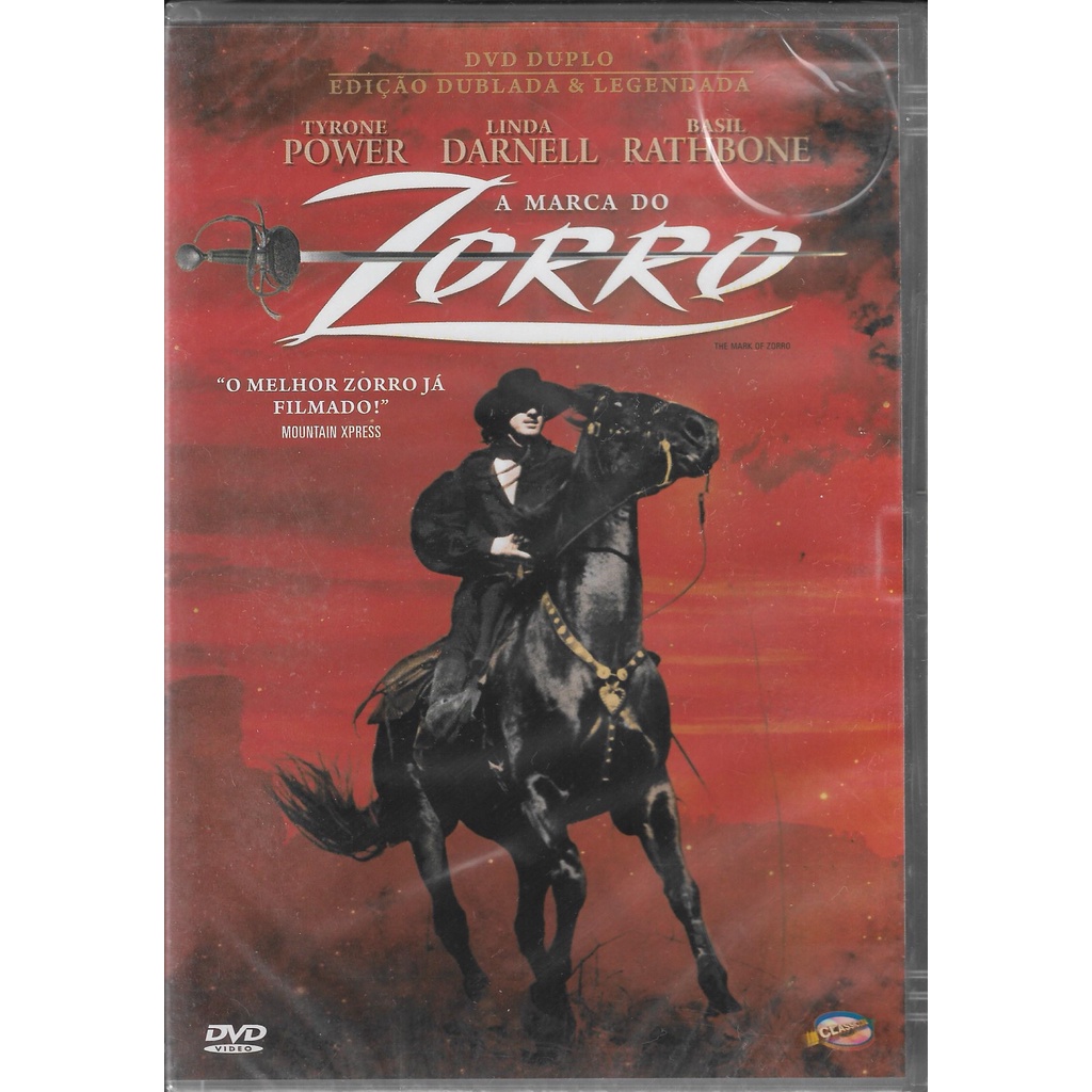 A Marca do Zorro ( Tyrone Power, Linda Darnell ) Box com 2 DVDs - Novo Lacrado