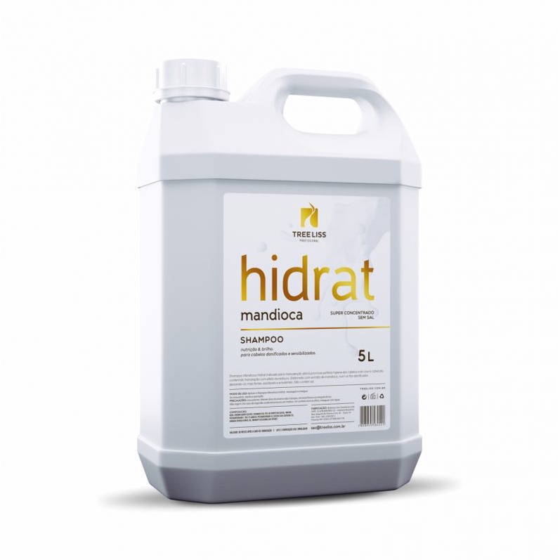 Shampoo Profissional Lavatório Hidrat Mandioca 5 Litros Tree Liss