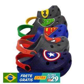 Babuche Chinelo Sandalia para Meninos Herois Macio e Leve PROMOÇÃO