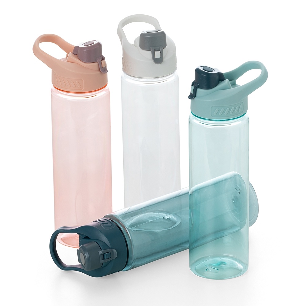Garrafa Squeeze Plástico 700ml com Alça e Tampa Principal Rosqueável Academia Fitness em Oferta na Shopee
