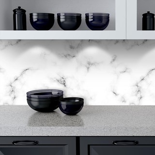 Adesivo Papel De Parede Lavável Mármore Preto E Branco - Dcorando