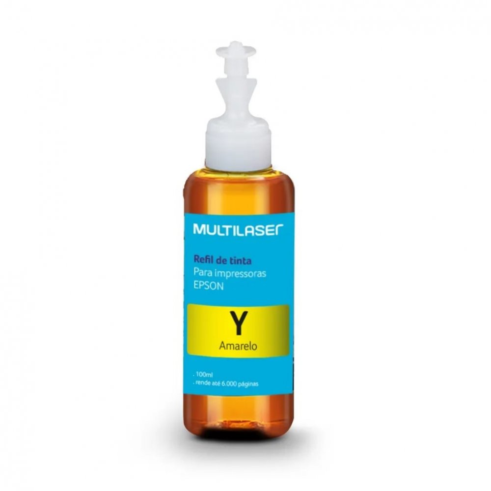 Refil de Tinta para Impressoras Epson 100 Ml Amarelo - Computers & Accessories