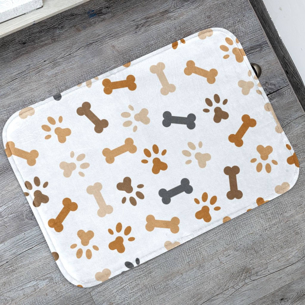 Tapete Pet Ossinho p/ Comedouro 40x60 Antiderrapante em Oferta na Shopee