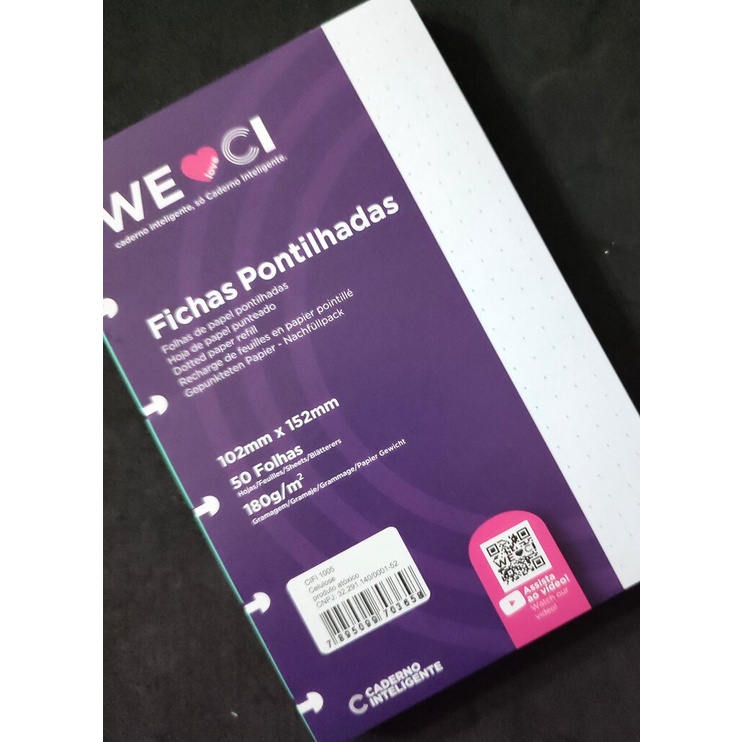 Fichas Pontilhadas Vertical (10,2cm x 15,2cm) - Caderno Inteligente