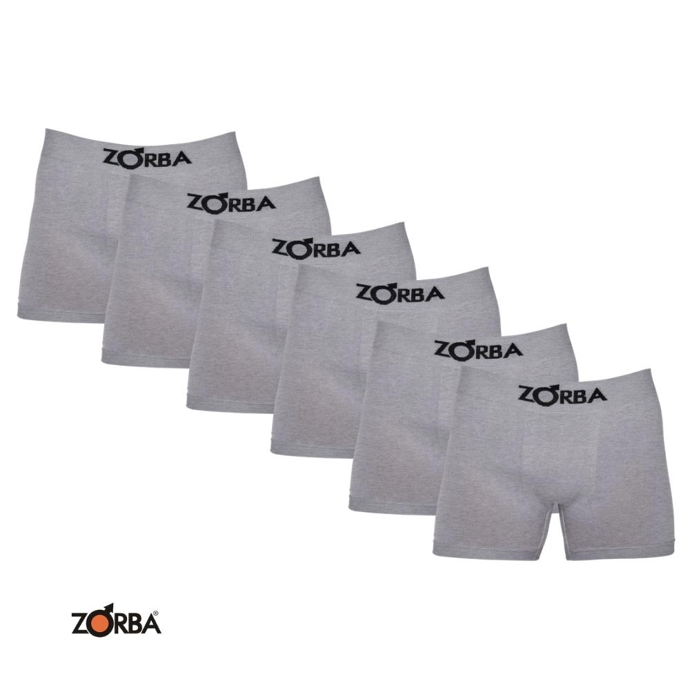 Kit Com 6 Cuecas Boxer Algodao Sem Costura Zorba 781