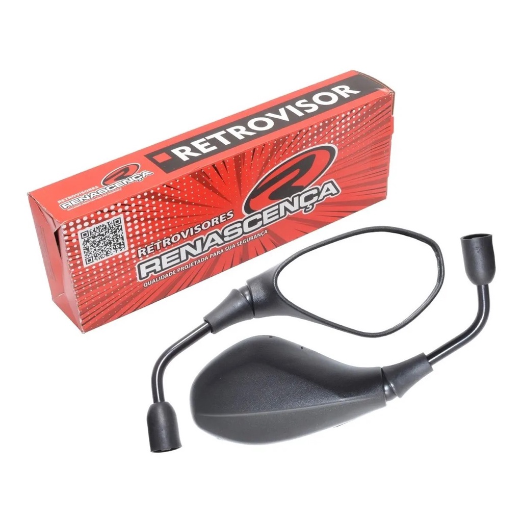 Retrovisor Fixo Bmw Gs F800 Rosca Yamaha Haste Longa