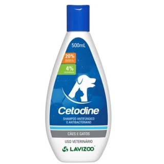 Cetodine Lavizoo Shampoo Antifúngico e Antibacteriano Cães e Gatos 500ml