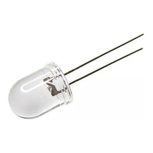 100 Peças - Led 10mm Alto Brilho Vermelho  4000-6000mcd