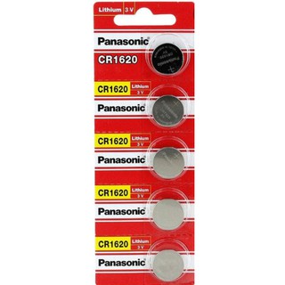 Cartela Bateria PANASONIC CR1620 5 unidades