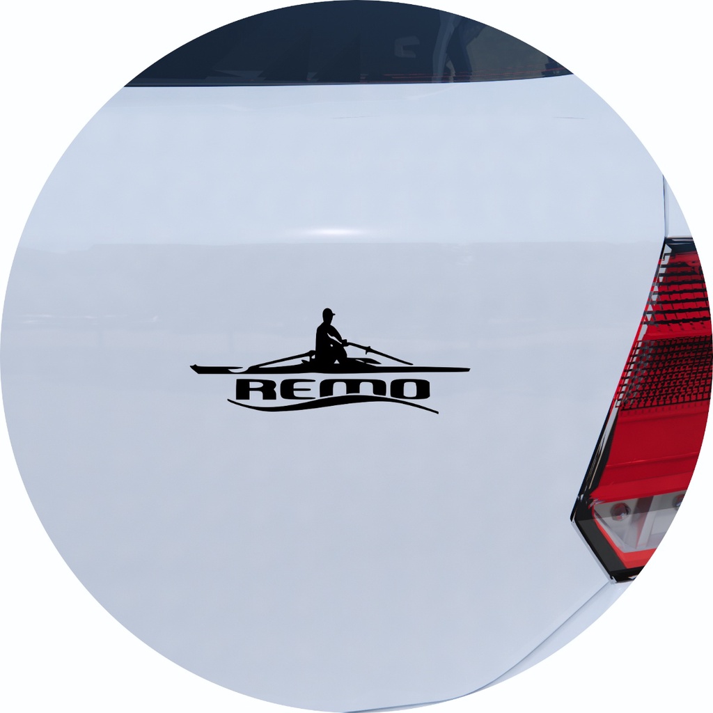 Adesivo de Carro Esporte Aquático Remo Skiff