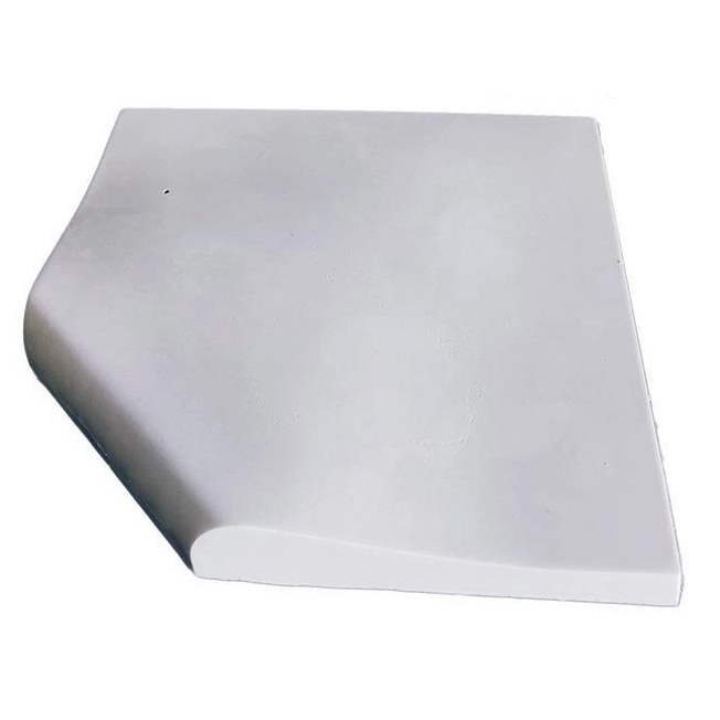 Forma Molde 3d Borda de Piscina Peito De Pombo Canto Reta 30x20cm ABS 2mm Molde Para Concreto