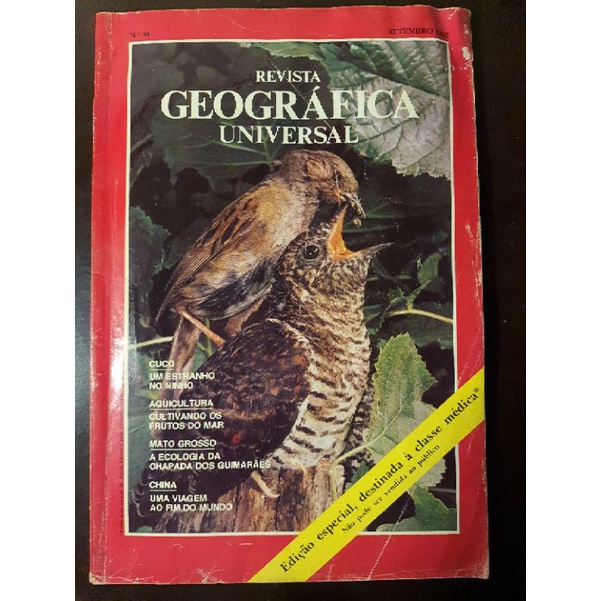 Revista Antiga Geográfica Universal Setembro 1982