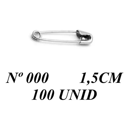 Mini Alfinete Segurança 000 1,5cm C/100un Artesanato em Oferta na Shopee