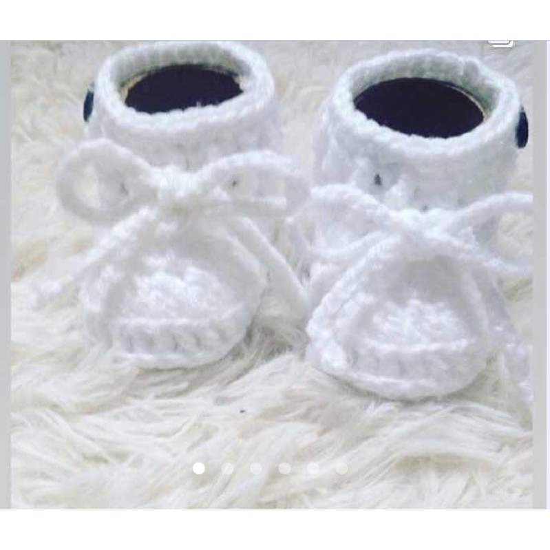 Sapatinho Botinha Baby Crochê  (1 par) Unissex Menino / Menina Newborn Dia a dia Batizado Reborn
