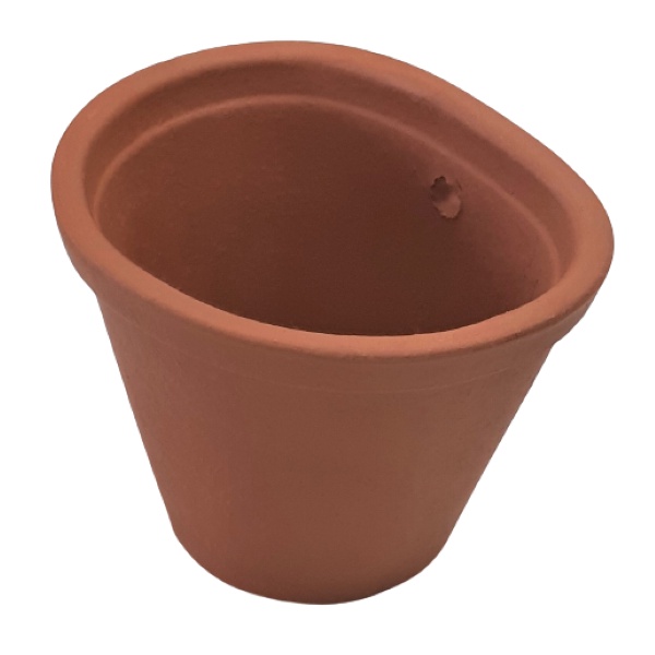 Vaso de Barro para Parede - Floreira para Flores e Temperos nº 1 - Kit c/ 12 vasos