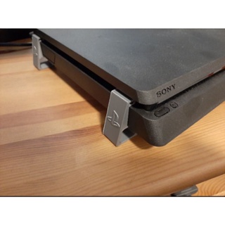 Suporte Ps4 Slim Fat Pro Horizontal Pezinho Elevação Playstation 4 Base Apoio Lateral em Oferta na Shopee