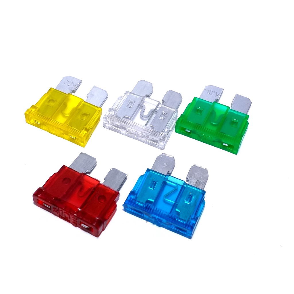 Fusível Lamina Comum Médio Automotivo 10 15 20 25 30 Amperes 100 Peças Fuzivel Normal Resistente Nacional