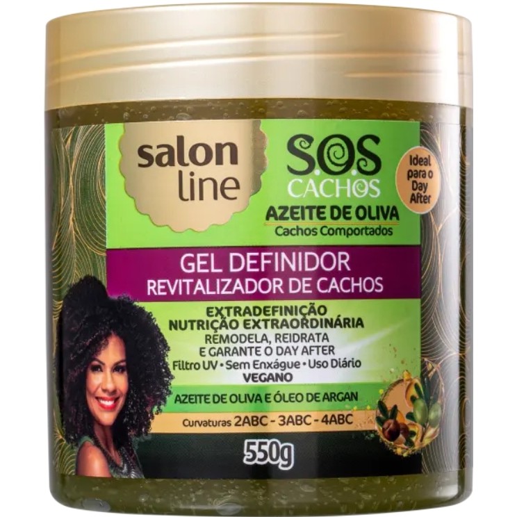 Gel Ativador De Cachos 550g Salon Line S O S Cachos Azeite De Oliva Definidor Shopee Brasil