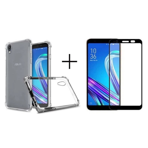 Kit Capa Capinha ASUS ZenFone Live ZB501KL + Película de Vidro 3D