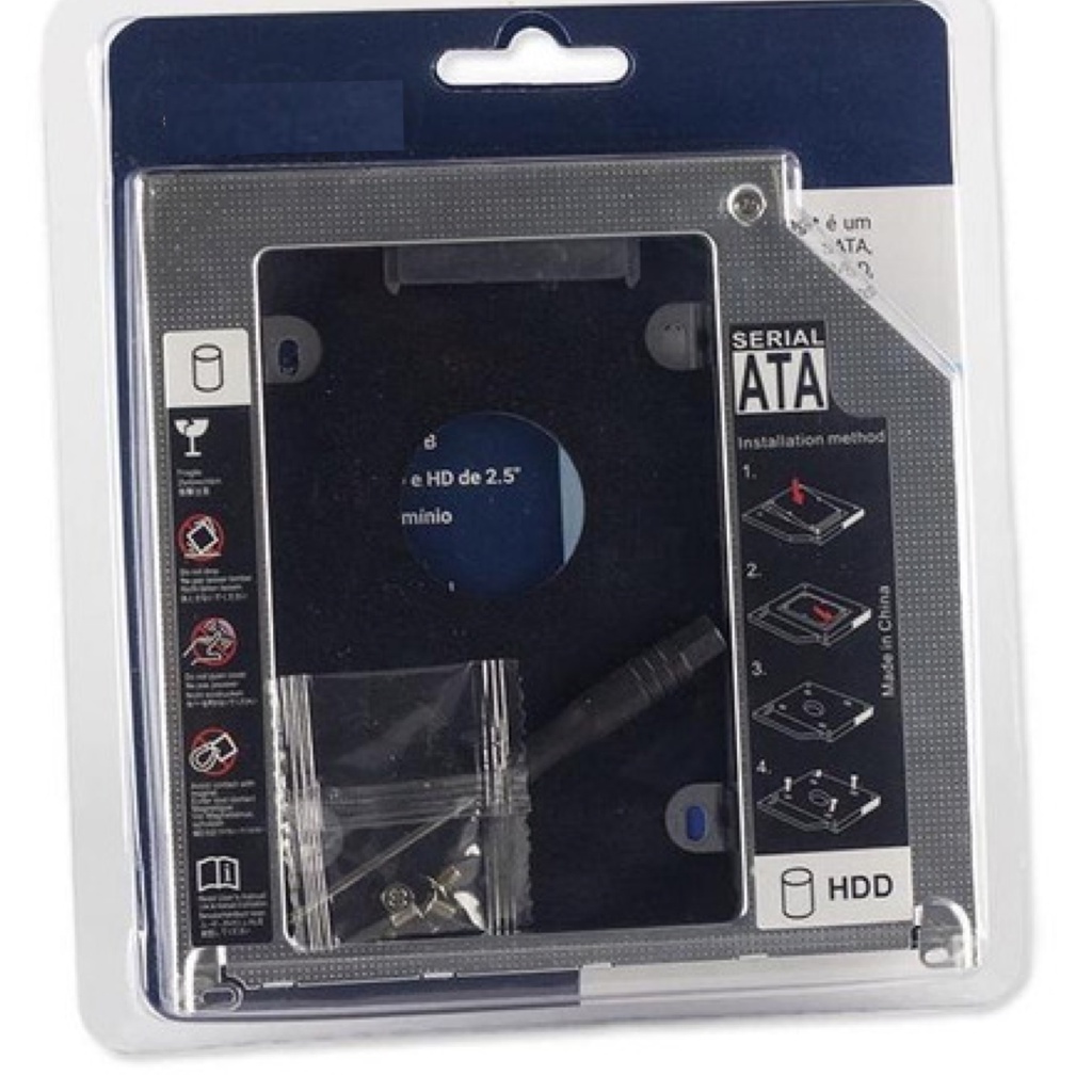 Adaptador Dvd Para Segundo Hd Ou Ssd 12.7mm P Notebook