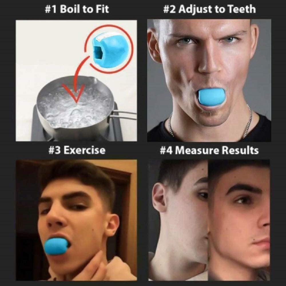 Jawzrsize Bola Exercitador de mand&iacute;bula Jawliner para mulheres e homens |  Shopee Brasil