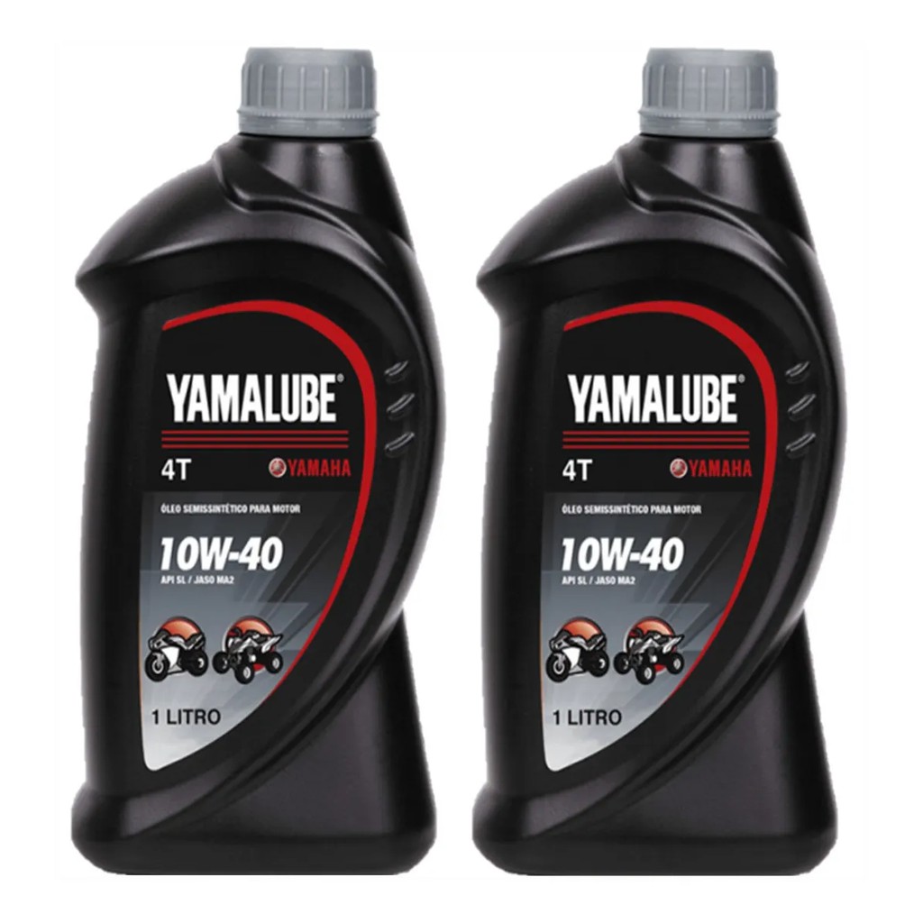 KIT 2 ÓLEOS Yamalube Semissintético Para Motor 10w40 4t Yamaha 2 L