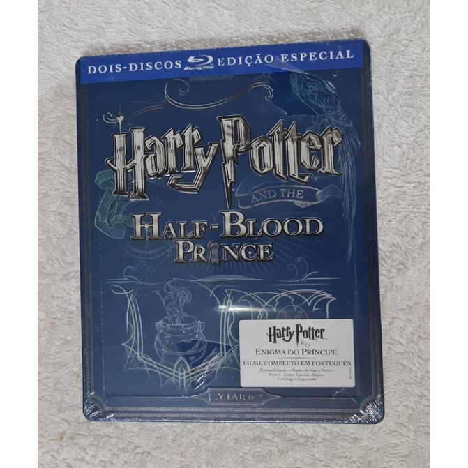 Blu-Ray Harry Potter E O Enigma Do Príncipe Edição Steelbook