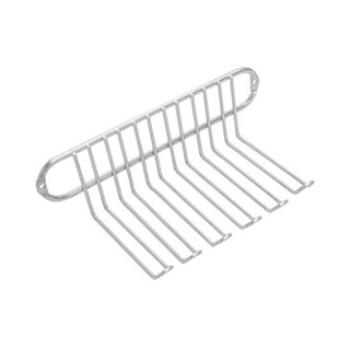 Suporte Porta Espeto Parede Pequena Utensílios Churrasco Multiuso Cromado - 123 AMZ