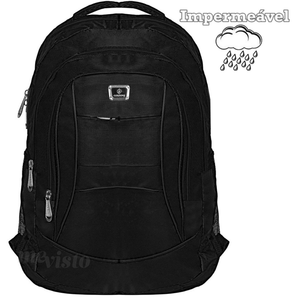 Mochila Bolsa Masculina Feminina Notebook Imperme Vel Refor Ada Shopee Brasil