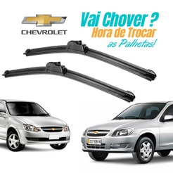 Palhetas Limpadores Parabrisa Silicone Chevrolet Celta Prisma Corsa Classic 1994../2016