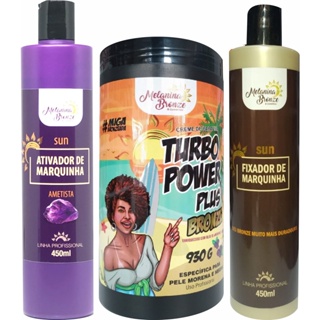 KIT MELANINA BRONZE Ativador Ametista + Parafina Turbo Power Plus Pele Morena + Fixador de Marquinha em Oferta na Shopee