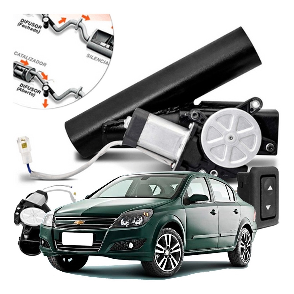 Difusor De Escapamento Preto Esportivo Chevrolet Gm Vectra em Oferta na Shopee