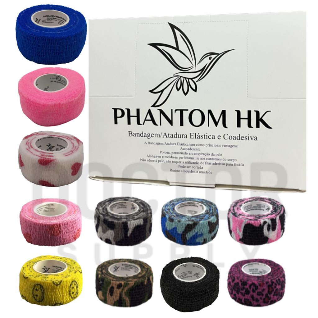 Bandagem Atadura Elástica e Coadesiva Phantom HK 2,5cm x 4,5m Envio Imediato Cores Variadas em Oferta na Shopee