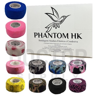 Bandagem Atadura Elástica e Coadesiva Phantom HK 2,5cm x 4,5m Envio Imediato Cores Variadas