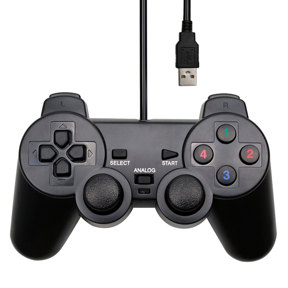 Controle USB Manete Para PC Windows Playstation 2 PS2 Joystick Video Game box Retro Raspberry em Oferta na Shopee