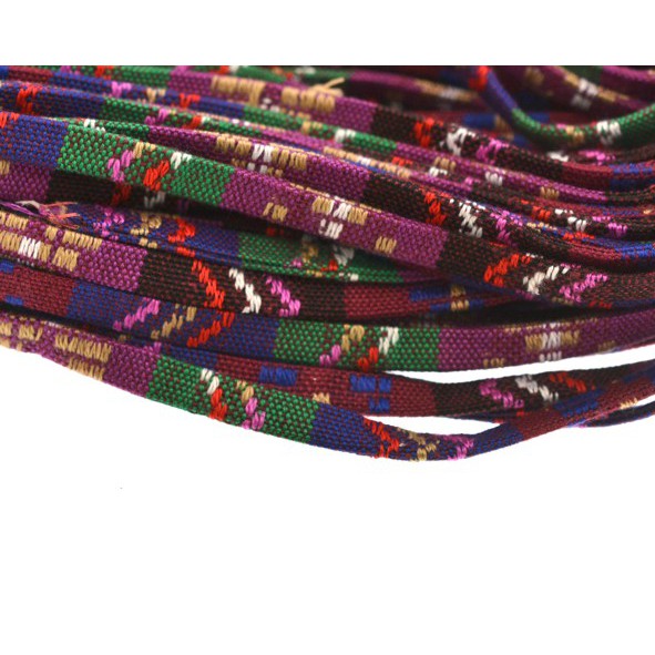 Cordão tira chata peruano 7x2 mm - Várias cores (2 metros) em Oferta na Shopee