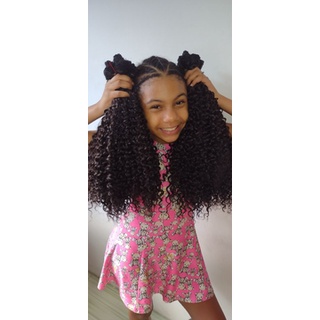Cabelo Bio Humano Cacheado 60cm/270gr