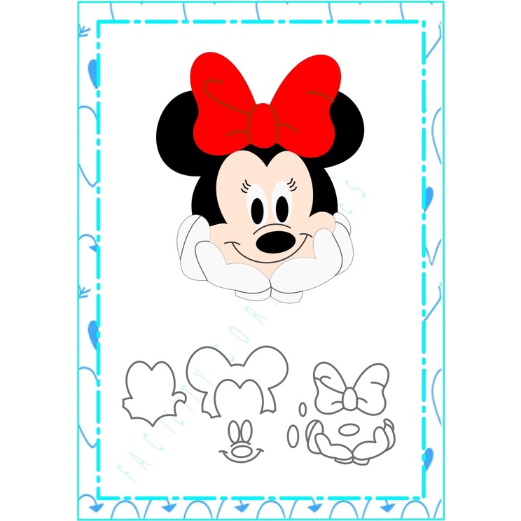 Cortador Minnie 8cm em Oferta na Shopee