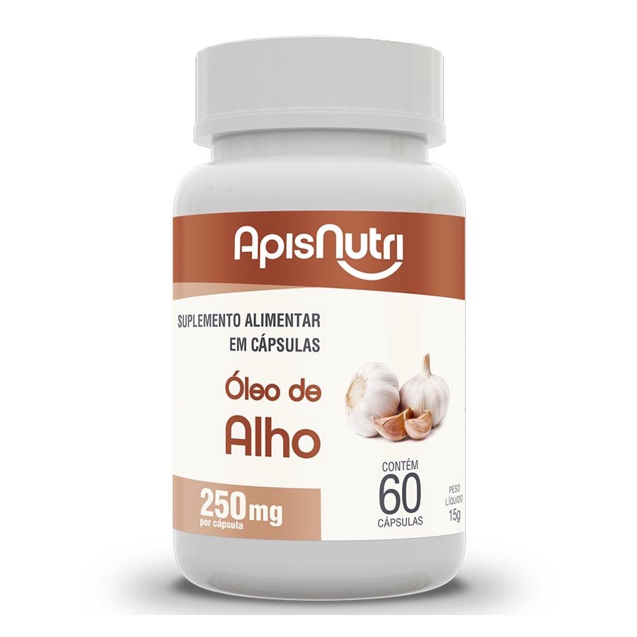 Óleo De Alho 60 Cápsulas 250mg Apis Nutri