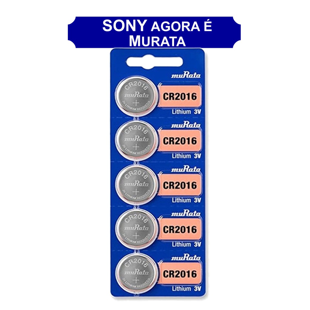 Baterias Sony Murata Cr2016 3v Atacado Preço diminui se comprar + Original Relógio Pc Camera Digital eletronicos