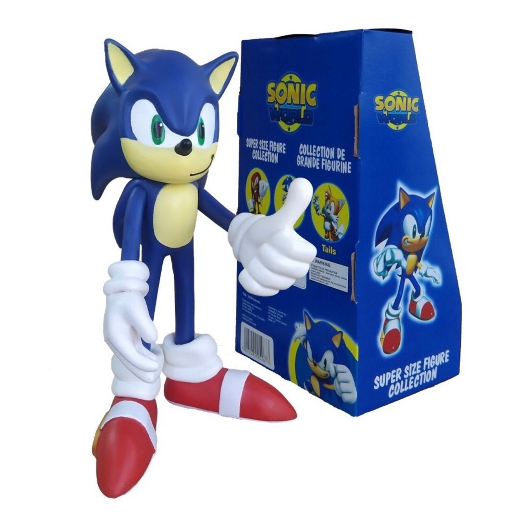 Novo Boneco Sonic The Hedgenog Super Sonic Articulado