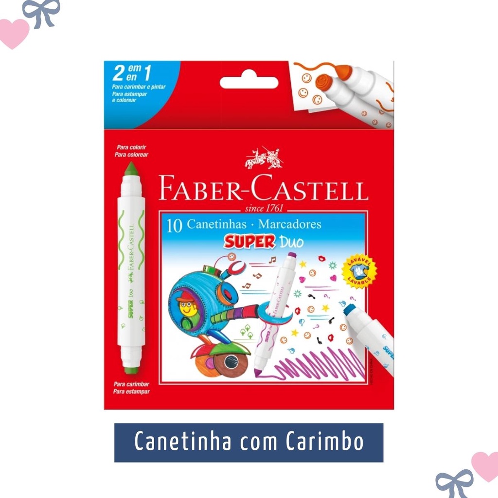 Canetinha com Carimbó Faber Castell | BuscaProdutos