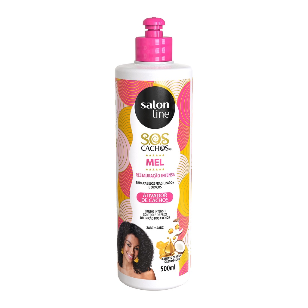 Ativador De Cachos Sos Intenso Rosa Sl 500ml Shopee Brasil