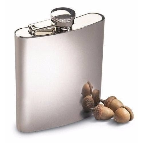Porta Bebida De Bolso 240 Ml Inox Whisky Vodka Rum Cantil