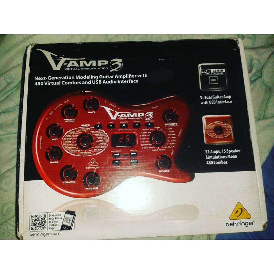 Pedaleira Guitarra Behringer V Amp 3 Shopee Brasil